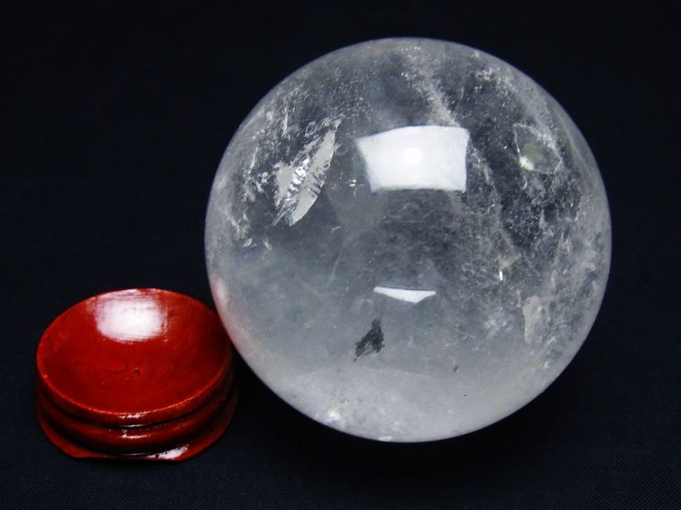 水晶 丸玉 65mm スフィア 置物 水晶玉 一点物 151-8923