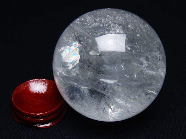 水晶 丸玉 67mm スフィア 置物 水晶玉 一点物 151-8924