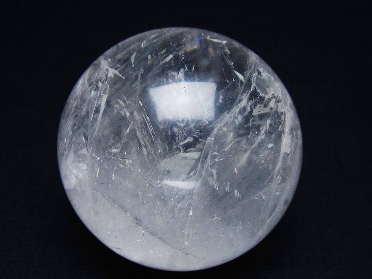 水晶 丸玉 65mm スフィア 置物 水晶玉 一点物 151-8926
