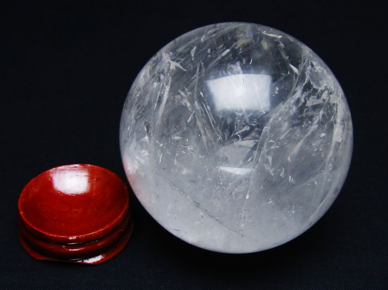 水晶 丸玉 65mm スフィア 置物 水晶玉 一点物 151-8926