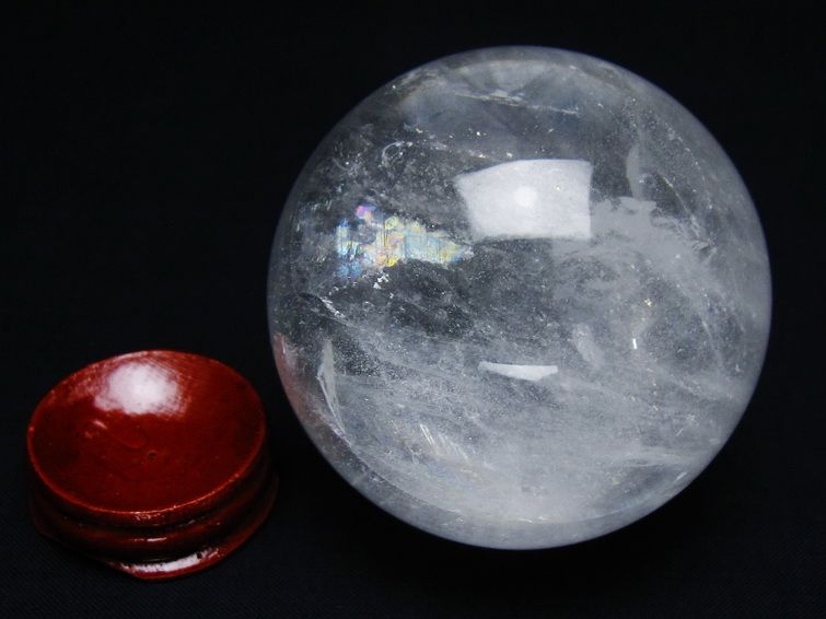 水晶 丸玉 65mm スフィア 置物 水晶玉 一点物 151-8927