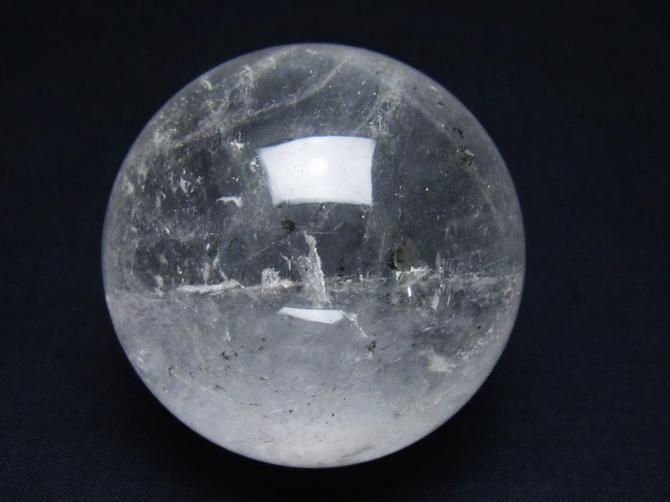 水晶 丸玉 64mm スフィア 置物 水晶玉 一点物 151-8928