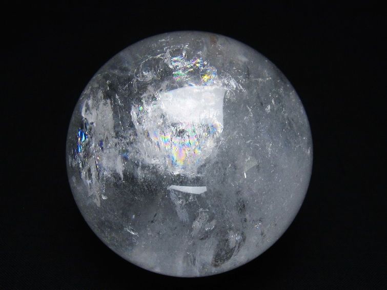 水晶 丸玉 64mm スフィア 置物 水晶玉 一点物 151-8929