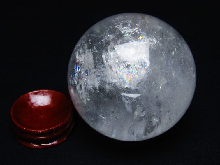 水晶 丸玉 64mm スフィア 置物 水晶玉 一点物 151-8929