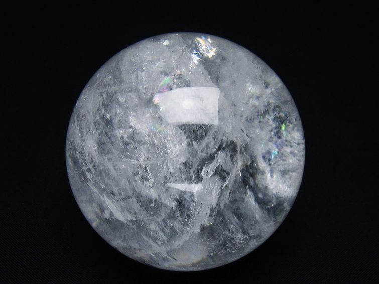 水晶 丸玉 64mm スフィア 置物 水晶玉 一点物 151-8930