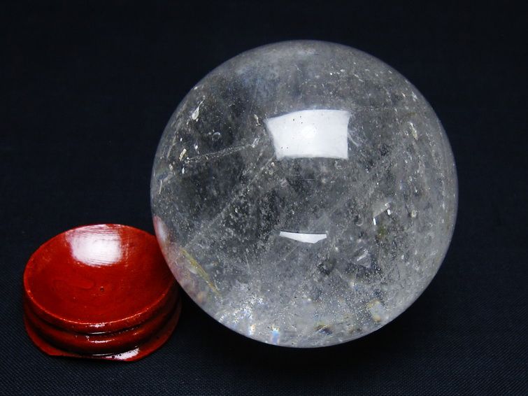 水晶 丸玉 64mm スフィア 置物 水晶玉 一点物 151-8931