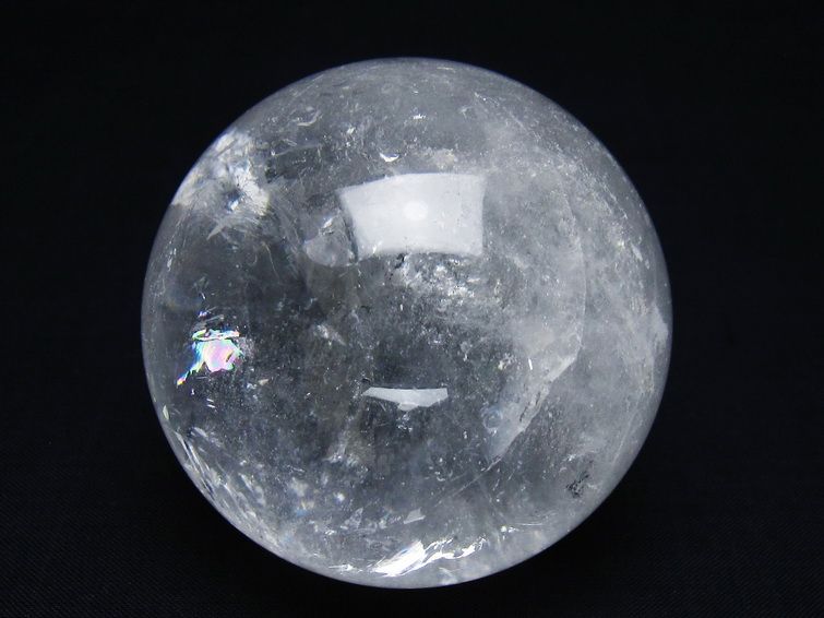 水晶 丸玉 64mm スフィア 置物 水晶玉 一点物 151-8932