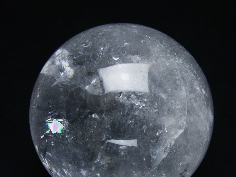 水晶 丸玉 64mm スフィア 置物 水晶玉 一点物 151-8932