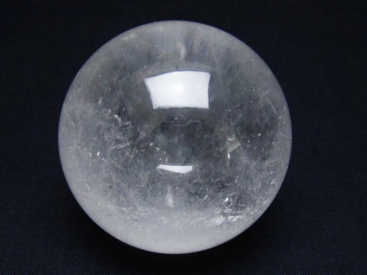 水晶 丸玉 64mm スフィア 置物 水晶玉 一点物 151-8934