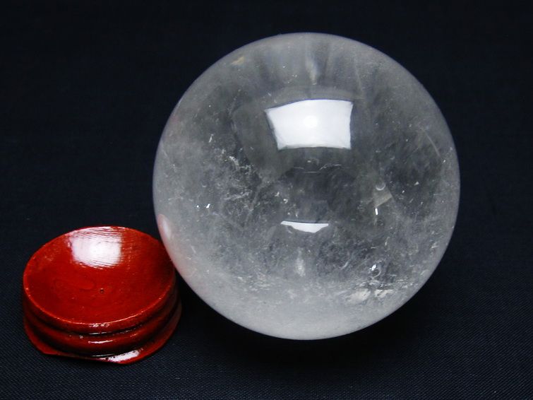 水晶 丸玉 64mm スフィア 置物 水晶玉 一点物 151-8934