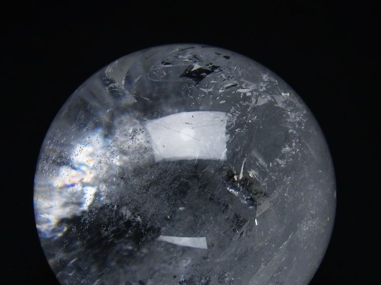 水晶 丸玉 62mm スフィア 置物 水晶玉 一点物 151-8935