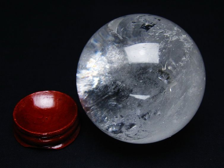 水晶 丸玉 62mm スフィア 置物 水晶玉 一点物 151-8935
