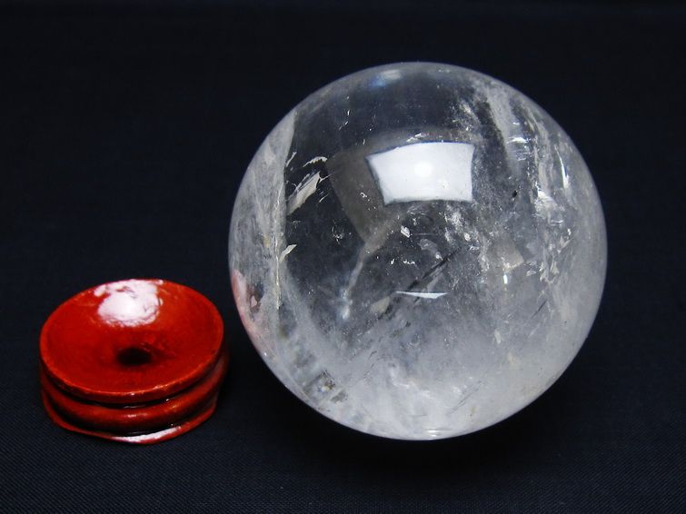水晶 丸玉 62mm スフィア 置物 水晶玉 一点物 151-8936