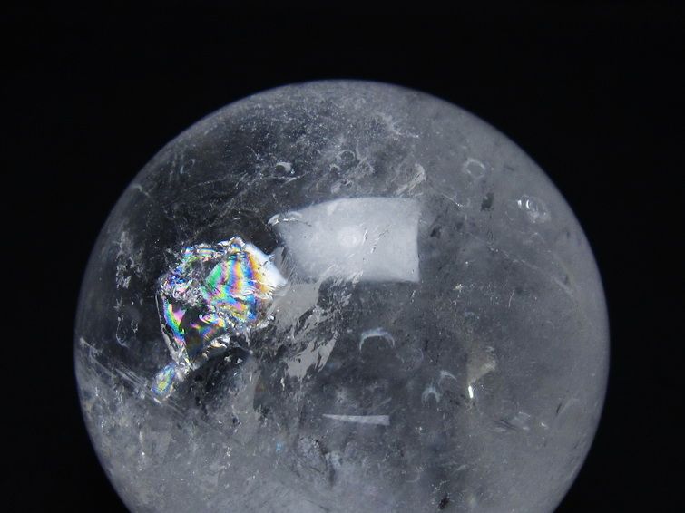 水晶 丸玉 62mm スフィア 置物 水晶玉 一点物 151-8937