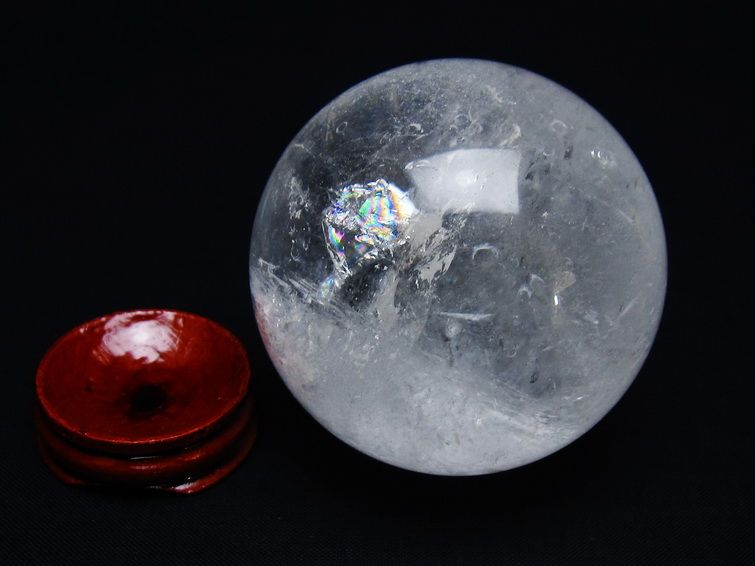 水晶 丸玉 62mm スフィア 置物 水晶玉 一点物 151-8937