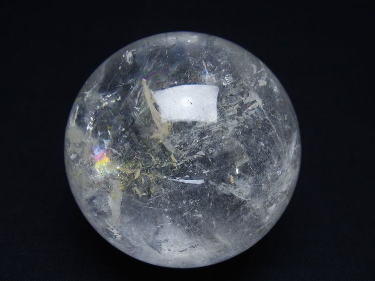 水晶 丸玉 61mm スフィア 置物 水晶玉 一点物 151-8938