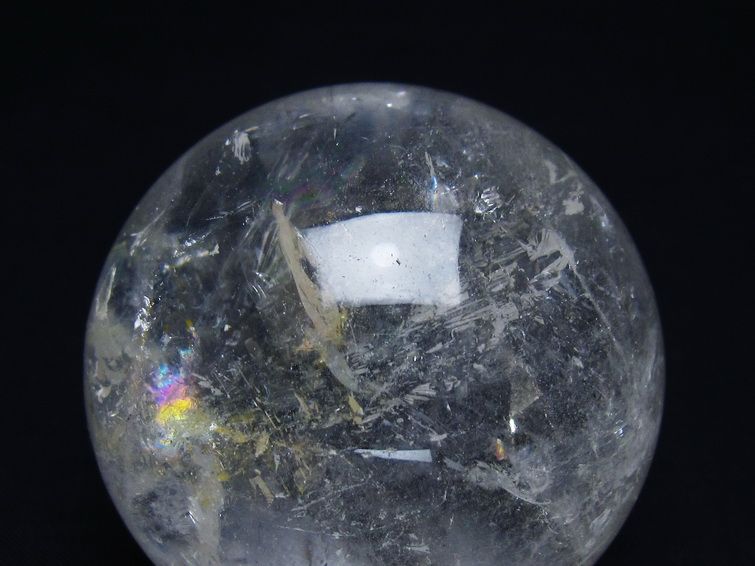 水晶 丸玉 61mm スフィア 置物 水晶玉 一点物 151-8938