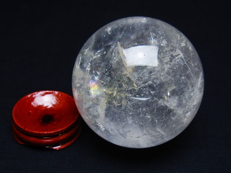 水晶 丸玉 61mm スフィア 置物 水晶玉 一点物 151-8938
