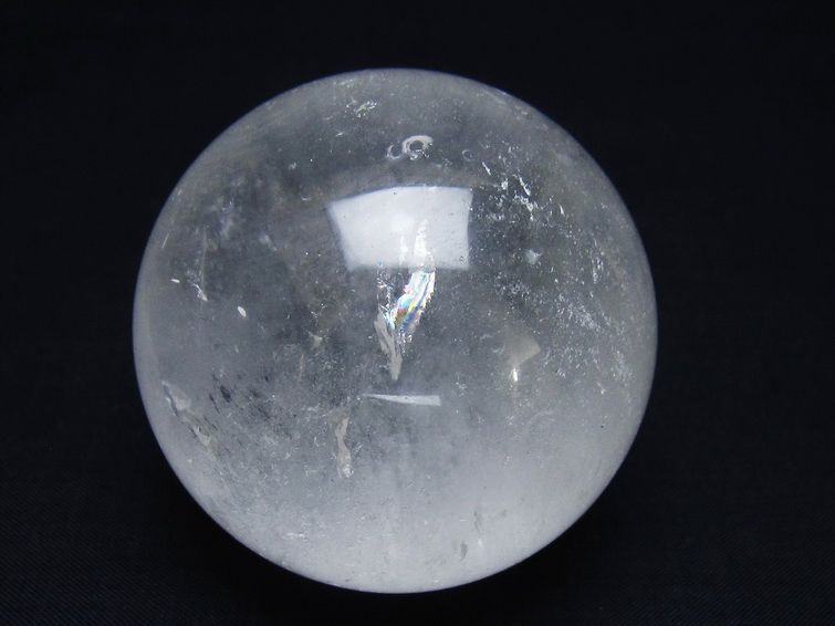 水晶 丸玉 60mm スフィア 置物 水晶玉 一点物 151-8940