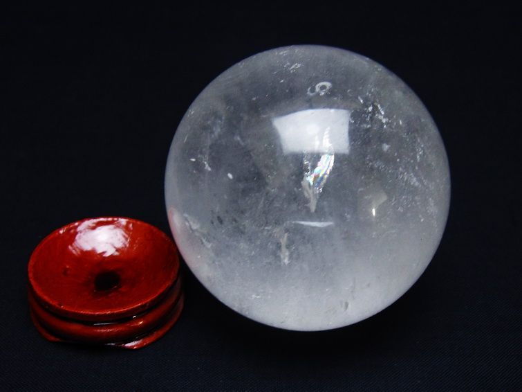 水晶 丸玉 60mm スフィア 置物 水晶玉 一点物 151-8940