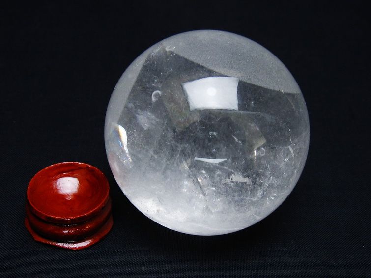 水晶 丸玉 55mm スフィア 置物 水晶玉 一点物 151-8952 【sold out】