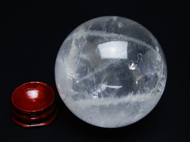 水晶 丸玉 56mm スフィア 置物 水晶玉 一点物 151-8953