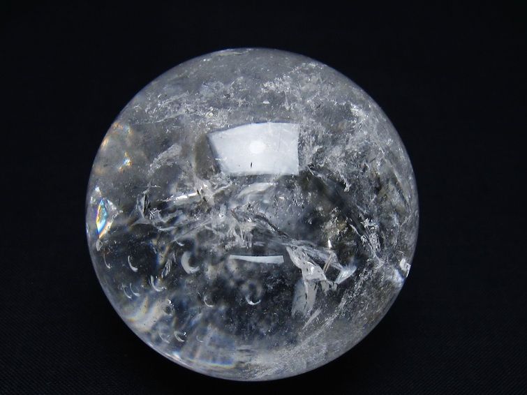 水晶 丸玉 56mm スフィア 置物 水晶玉 一点物 151-8956