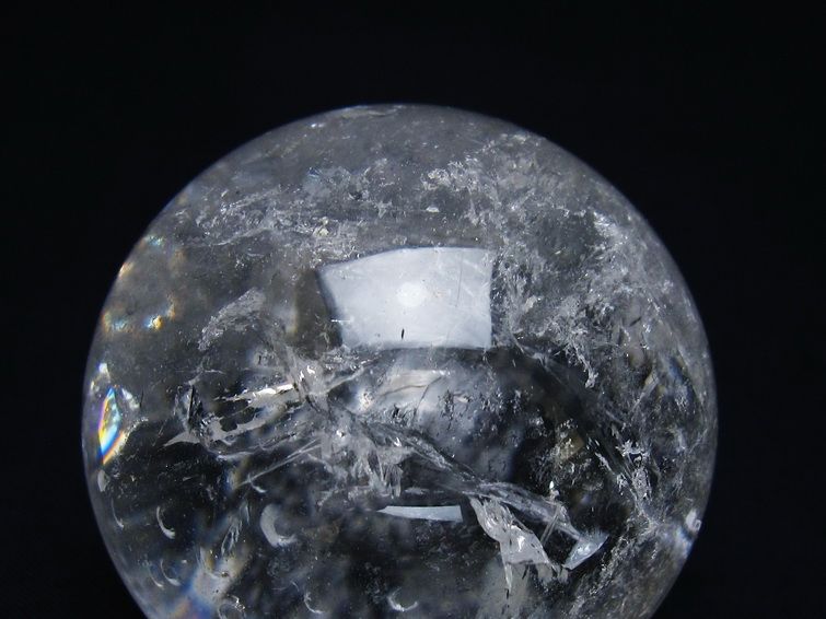 水晶 丸玉 56mm スフィア 置物 水晶玉 一点物 151-8956