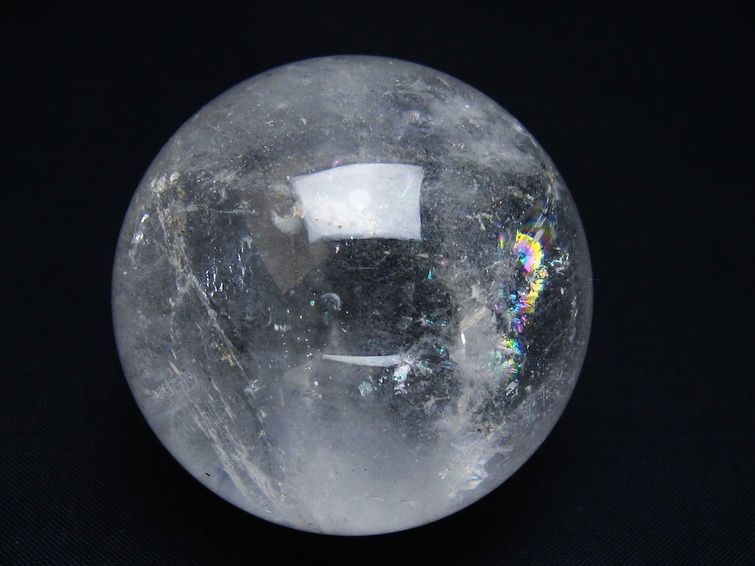 水晶 丸玉 57mm スフィア 置物 水晶玉 一点物 151-8957
