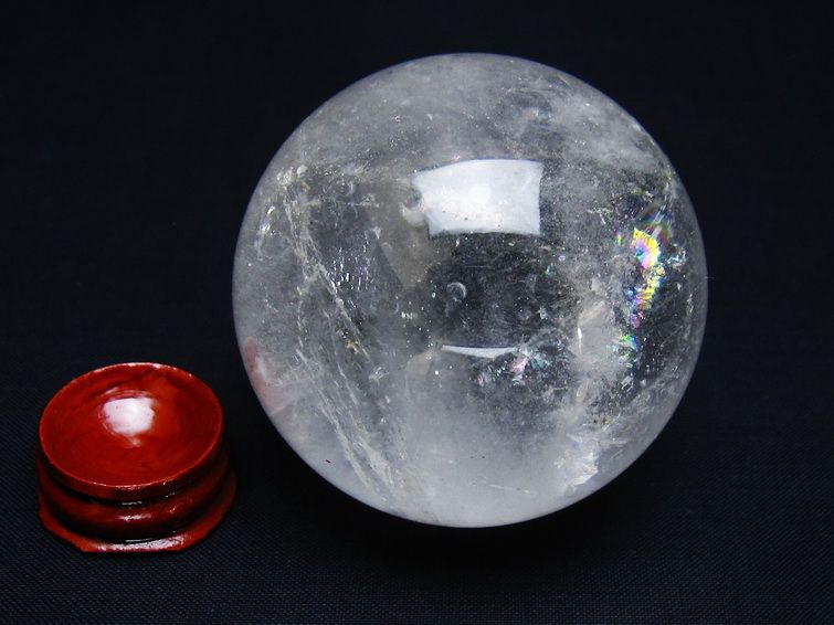 水晶 丸玉 57mm スフィア 置物 水晶玉 一点物 151-8957