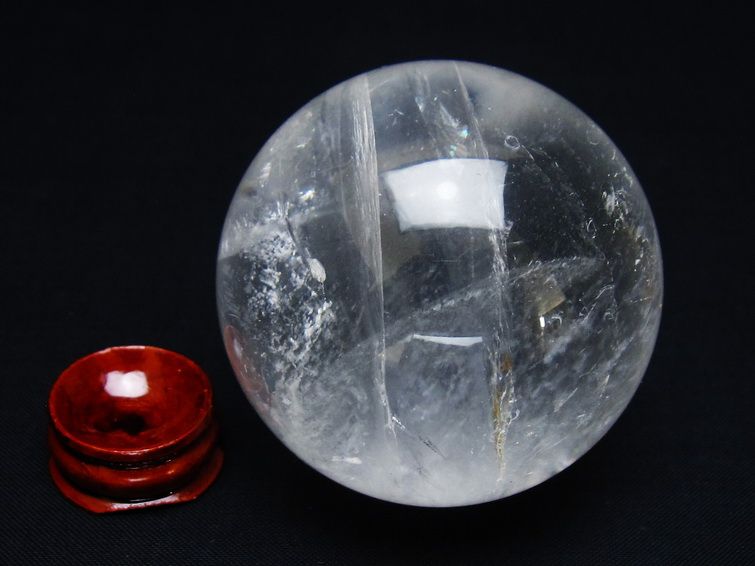 水晶 丸玉 59mm スフィア 置物 水晶玉 一点物 151-8961
