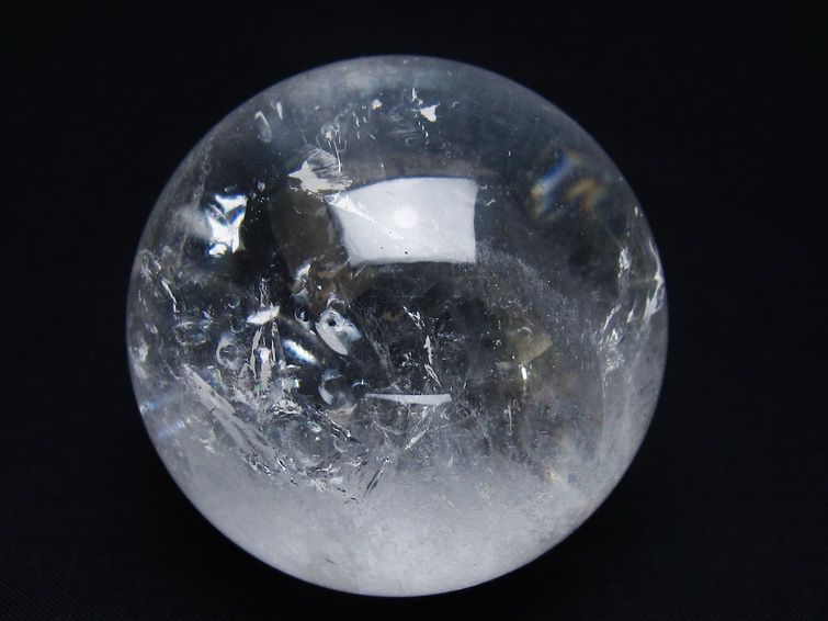 水晶 丸玉 61mm スフィア 置物 水晶玉 一点物 151-8966