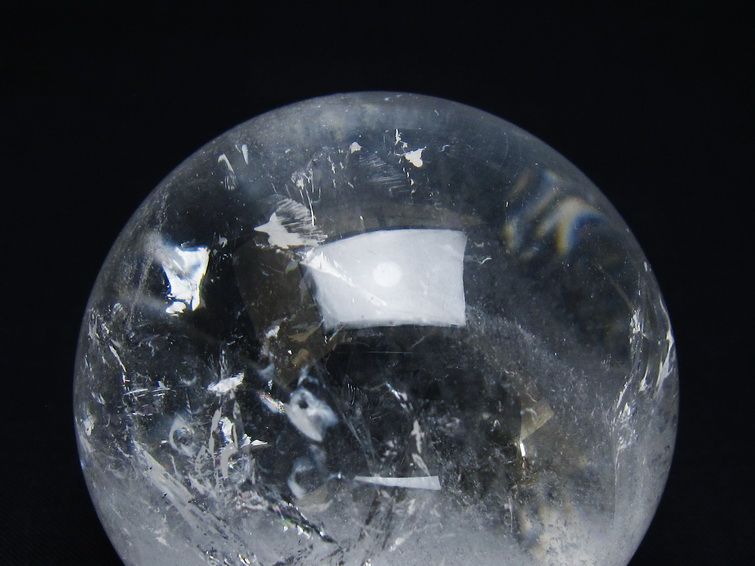 水晶 丸玉 61mm スフィア 置物 水晶玉 一点物 151-8966