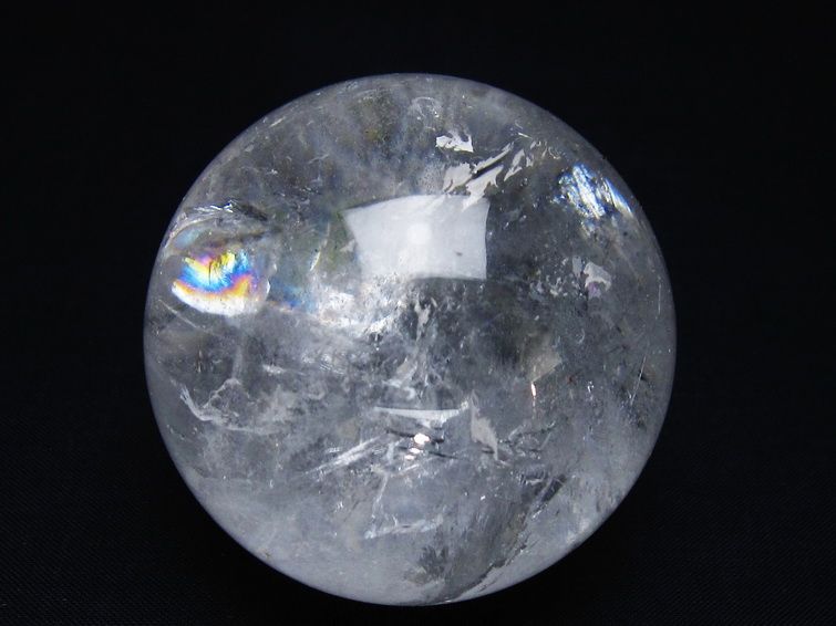 水晶 丸玉 61mm スフィア 置物 水晶玉 一点物 151-8967