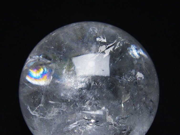 水晶 丸玉 61mm スフィア 置物 水晶玉 一点物 151-8967