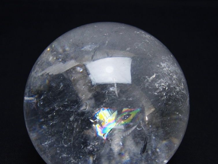 水晶 丸玉 62mm スフィア 置物 水晶玉 一点物 151-8968