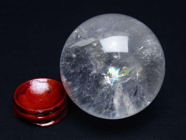 水晶 丸玉 62mm スフィア 置物 水晶玉 一点物 151-8968