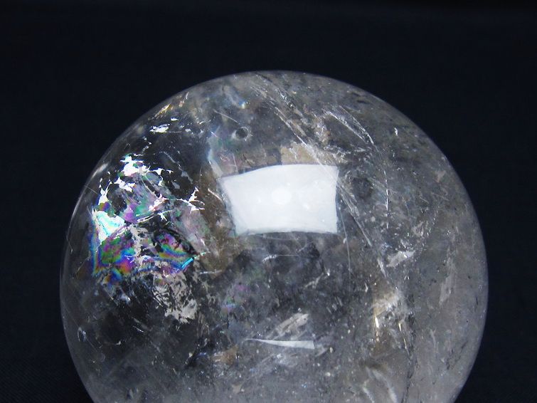 水晶 丸玉 64mm スフィア 置物 水晶玉 一点物 151-8970