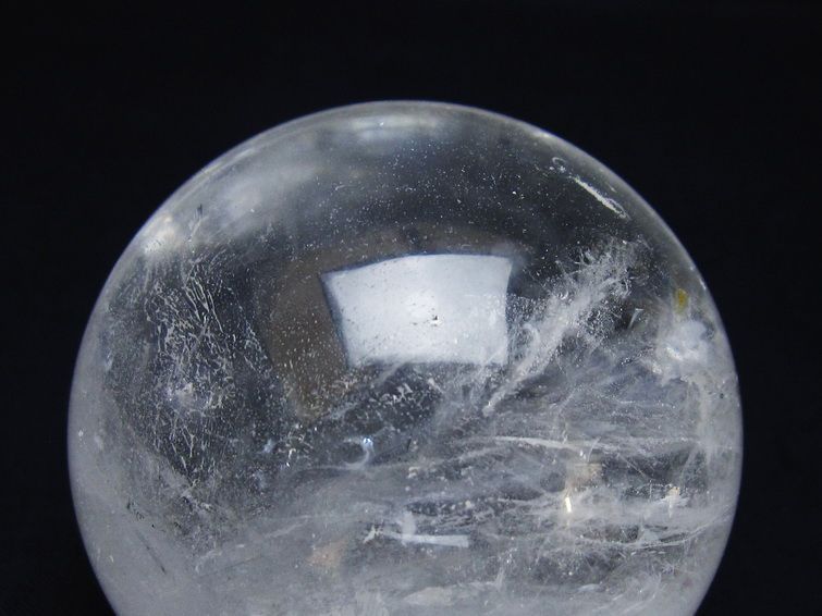 水晶 丸玉 64mm スフィア 置物 水晶玉 一点物 151-8971