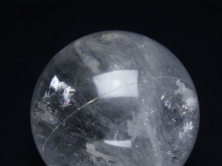 水晶 丸玉 65mm スフィア 置物 水晶玉 一点物 151-8972