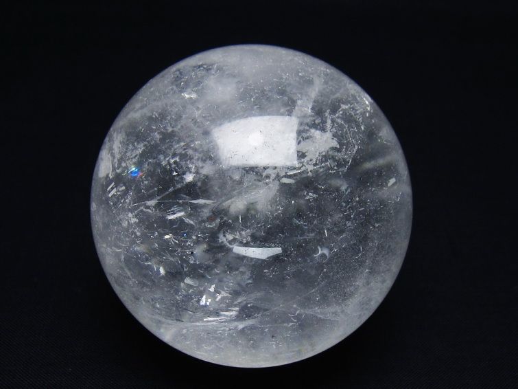 水晶 丸玉 65mm スフィア 置物 水晶玉 一点物 151-8973