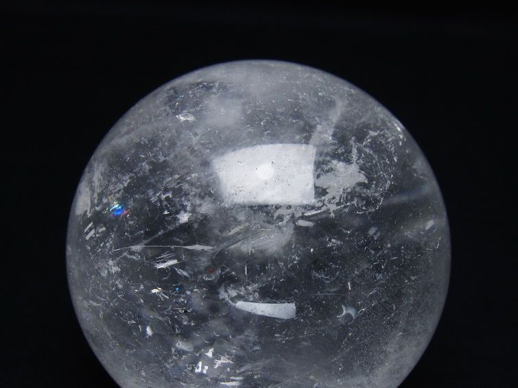 水晶 丸玉 65mm スフィア 置物 水晶玉 一点物 151-8973