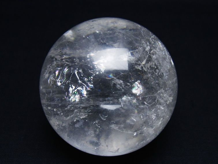 水晶 丸玉 67mm スフィア 置物 水晶玉 一点物 151-8979