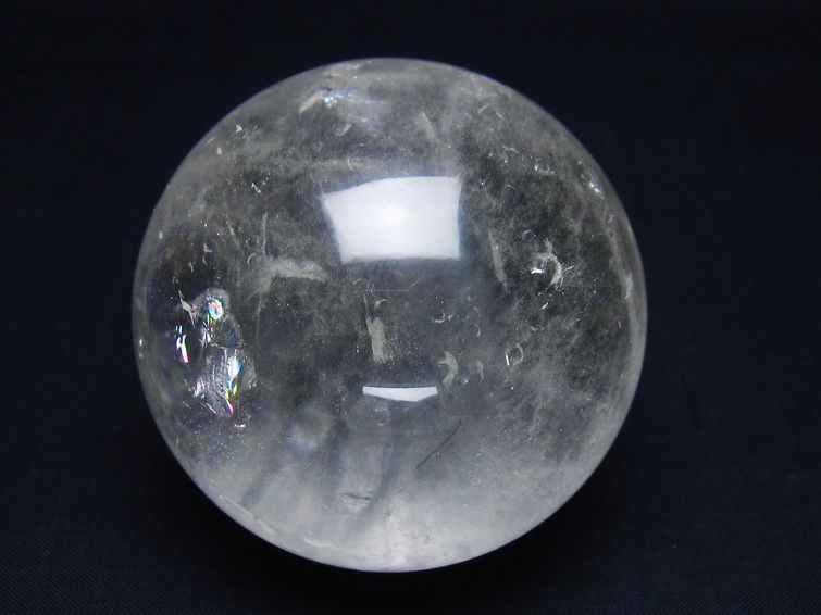 水晶 丸玉 68mm スフィア 置物 水晶玉 一点物 151-8980