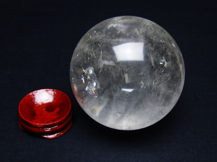 水晶 丸玉 68mm スフィア 置物 水晶玉 一点物 151-8980