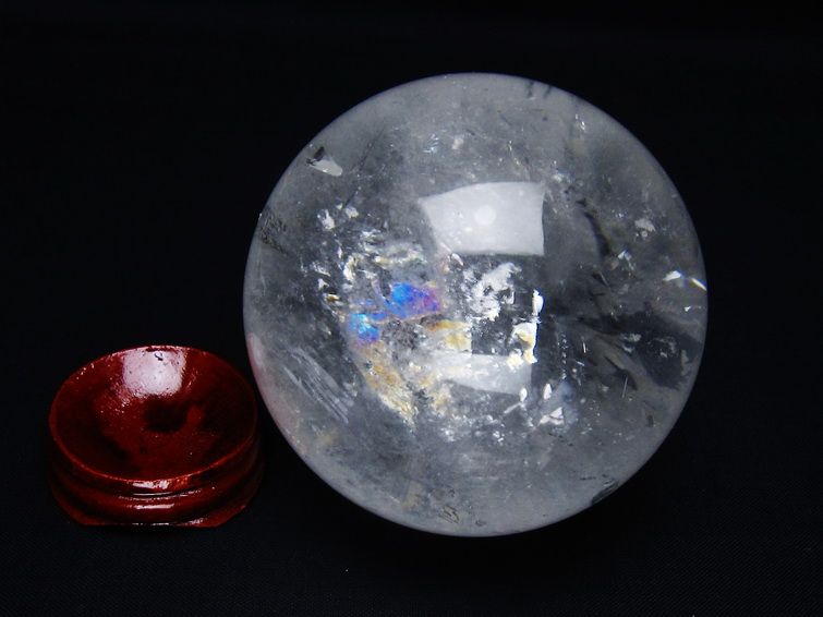 水晶 丸玉 69mm スフィア 置物 水晶玉 一点物 151-8981