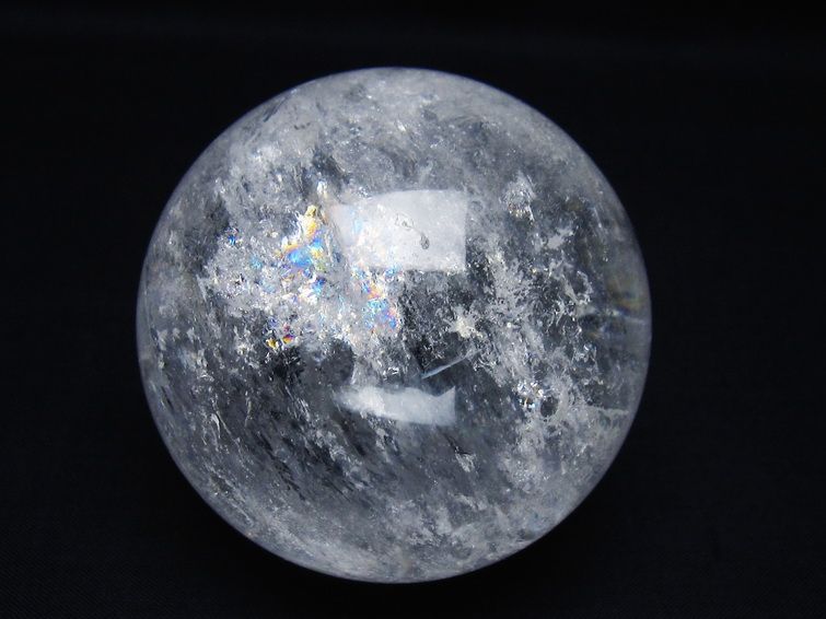 水晶 丸玉 69mm スフィア 置物 水晶玉 一点物 151-8982
