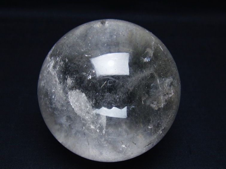 水晶 丸玉 71mm スフィア 置物 水晶玉 一点物 151-8983