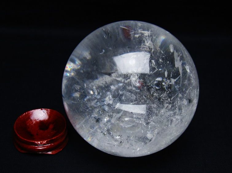 水晶 丸玉 81mm スフィア 置物 水晶玉 一点物 151-8987 [sold out]