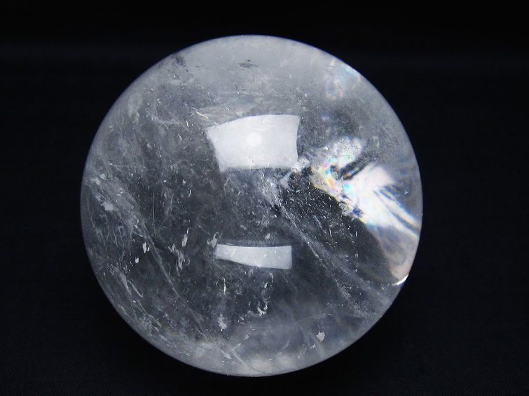 水晶 丸玉 79mm スフィア 置物 水晶玉 一点物 151-8988